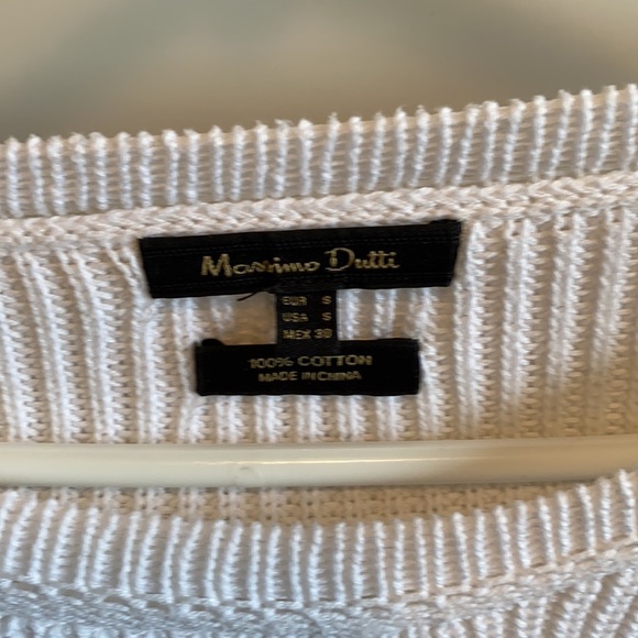 White long sleeve knit sweater - Picture 3 of 4